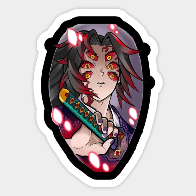 Kokushibo Sticker by Stephanie Francoeur Art